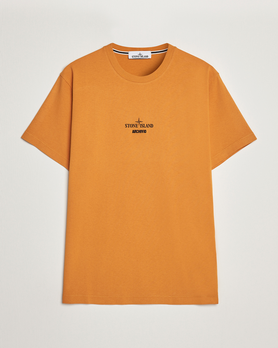 Heren |  | Stone Island | Garment Dyed Archivio T-Shirt Rust