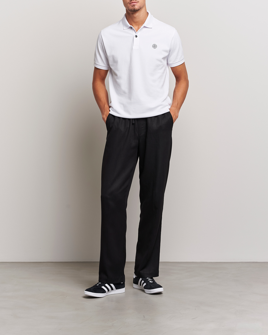 Stone island polo wit heren sales