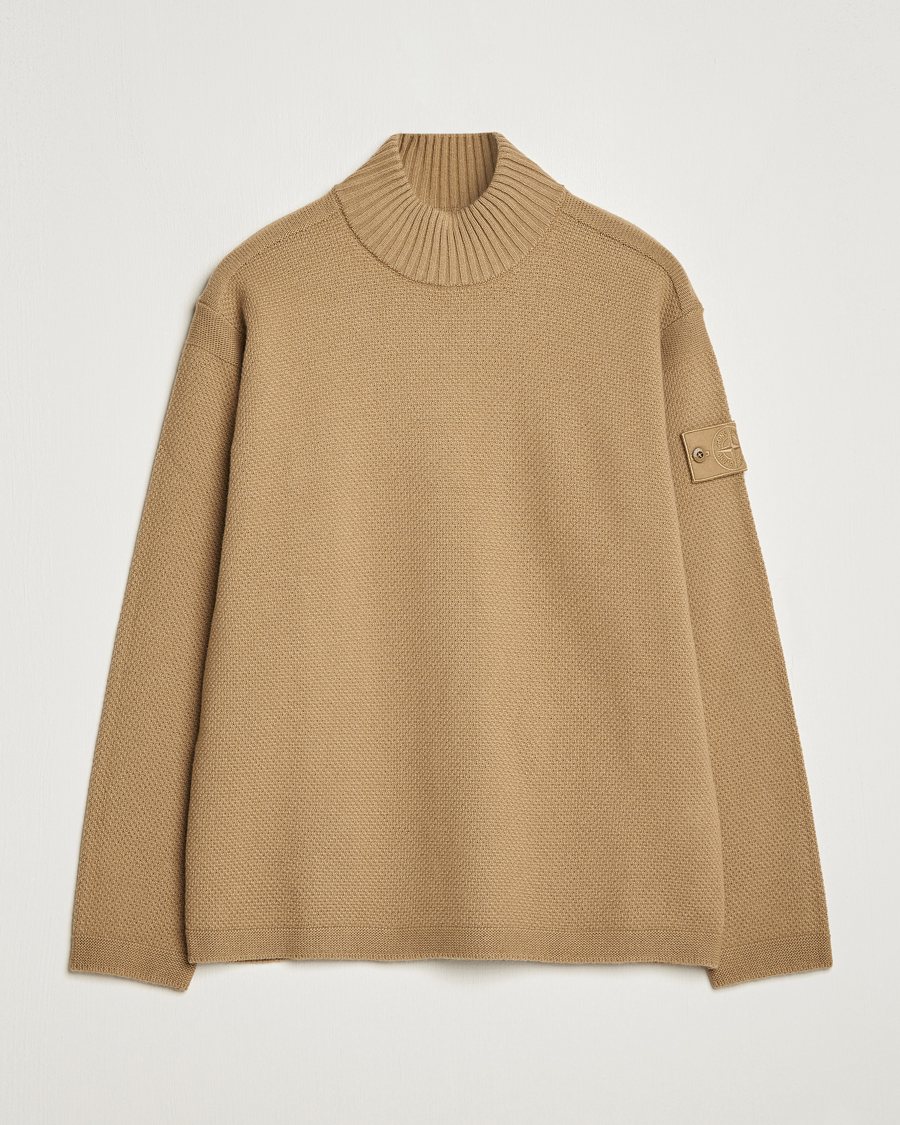 Heren | Truien | Stone Island | Ghost Piece Geelong Wool Turtleneck Dark Beige