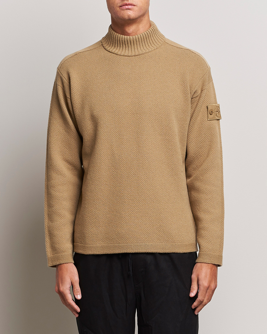 Heren | Truien | Stone Island | Ghost Piece Geelong Wool Turtleneck Dark Beige