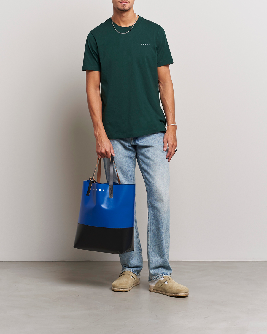 Heren | T-shirts | Marni | Logo Embroidered T-Shirt Spherical Green