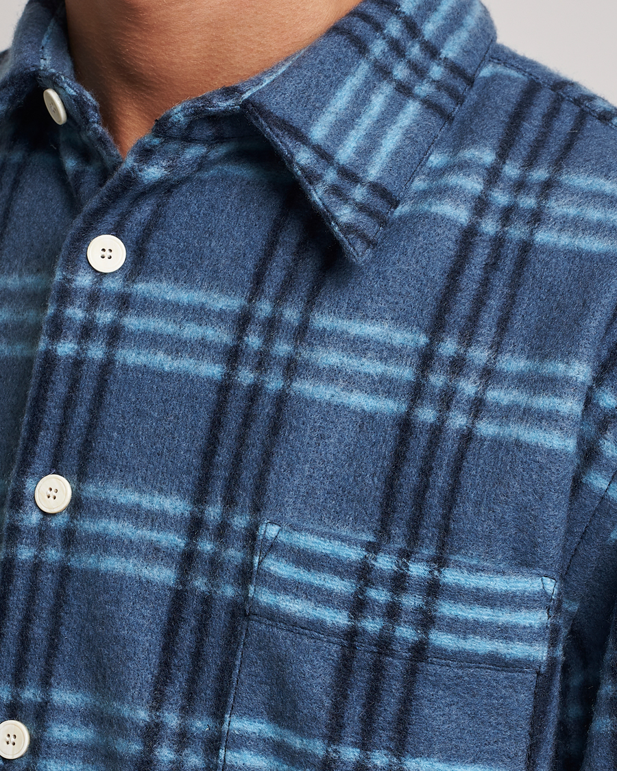 Heren | Overhemden | Marni | Check Pile Flannel Overshirt Opal