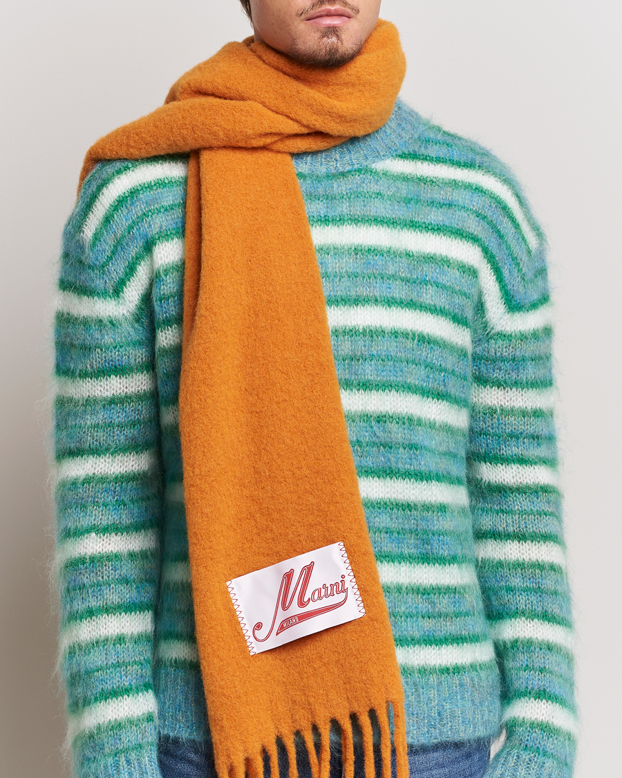 Heren | Marni Brushed Alpaca Scarf Arabesque | Marni | Brushed Alpaca Scarf Arabesque