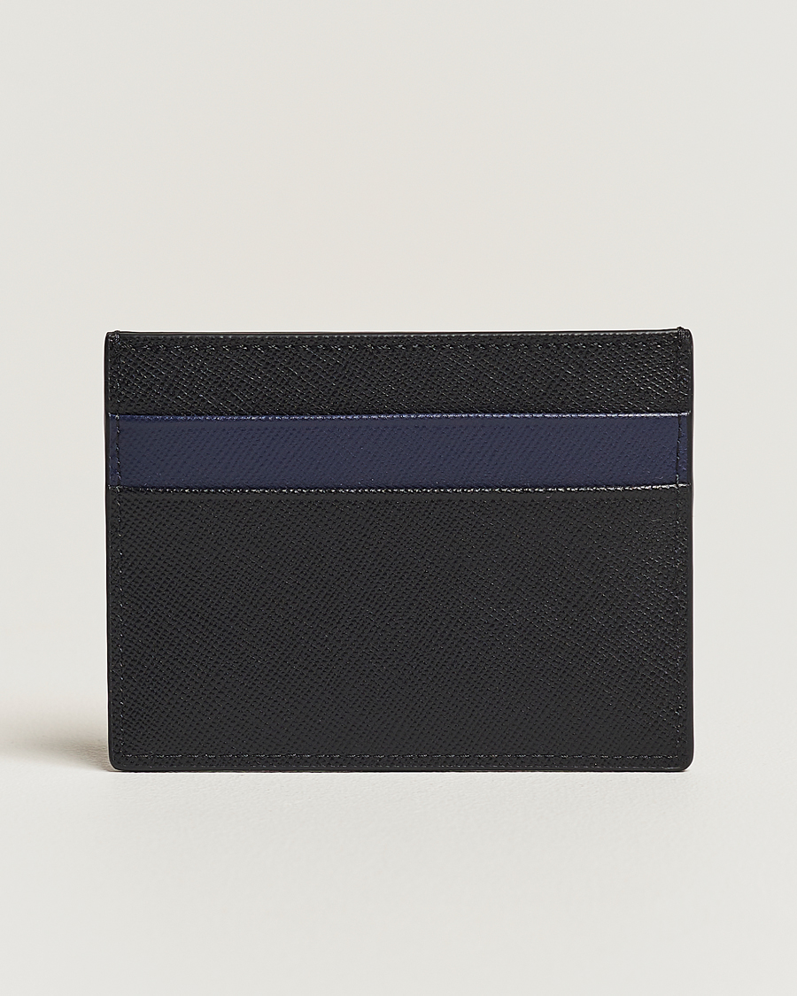 Heren | Marni Saffiano Leather Cardholder Blublack | Marni | Saffiano Leather Cardholder Blublack