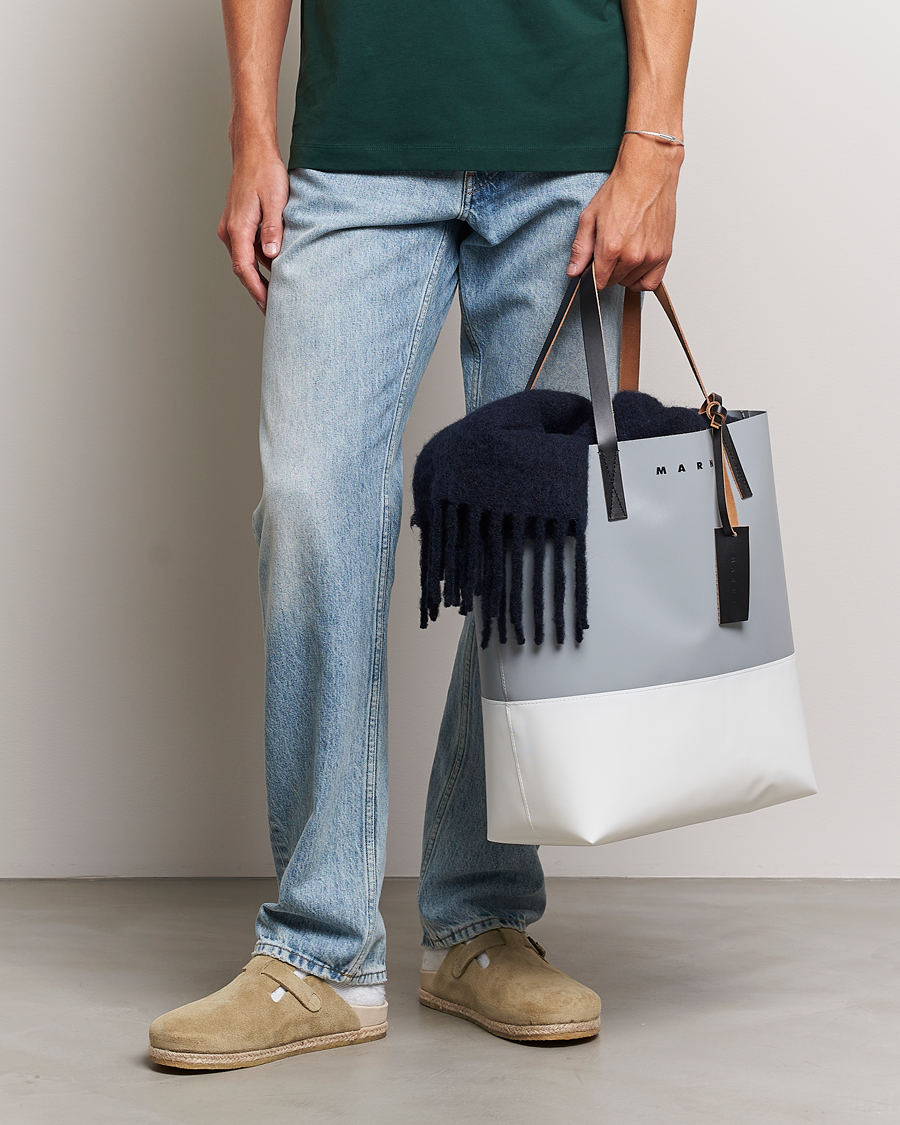Heren | Draagtassen | Marni | PVC Totebag Antique Silver