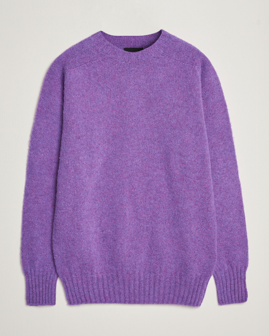 Heren | Truien | Howlin' | Brushed Wool Sweater Purple Lover