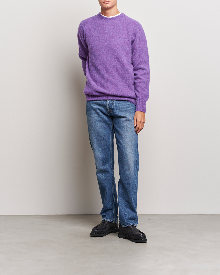 Heren | Truien | Howlin' | Brushed Wool Sweater Purple Lover