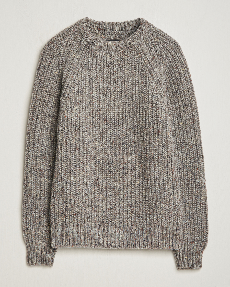 Heren | Truien | Howlin' | Heavy Knitted Crewneck Greymix