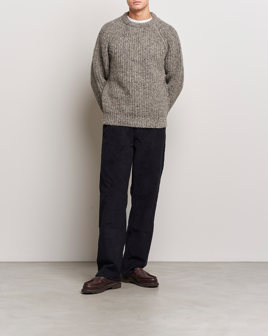 Heren | Truien | Howlin' | Heavy Knitted Crewneck Greymix