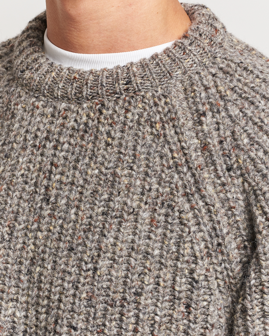 Heren | Truien | Howlin' | Heavy Knitted Crewneck Greymix