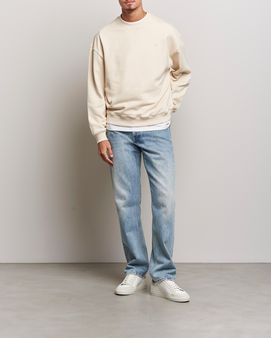 Heren | Truien | Axel Arigato | Honor Crew Neck Sweatshirt Pale Beige