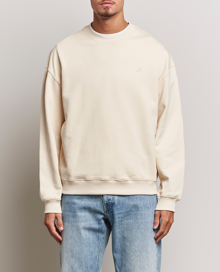 Heren | Truien | Axel Arigato | Honor Crew Neck Sweatshirt Pale Beige
