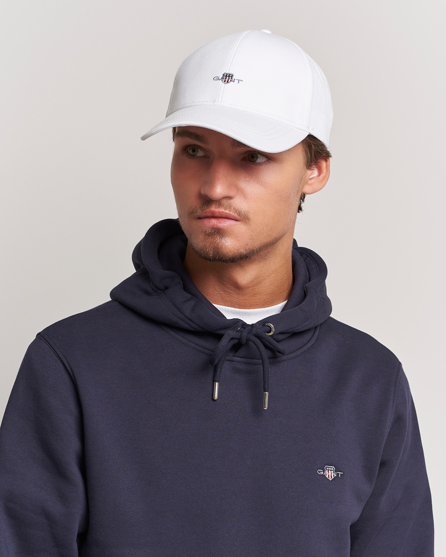 Heren | GANT | GANT | High Cotton Twill Cap White