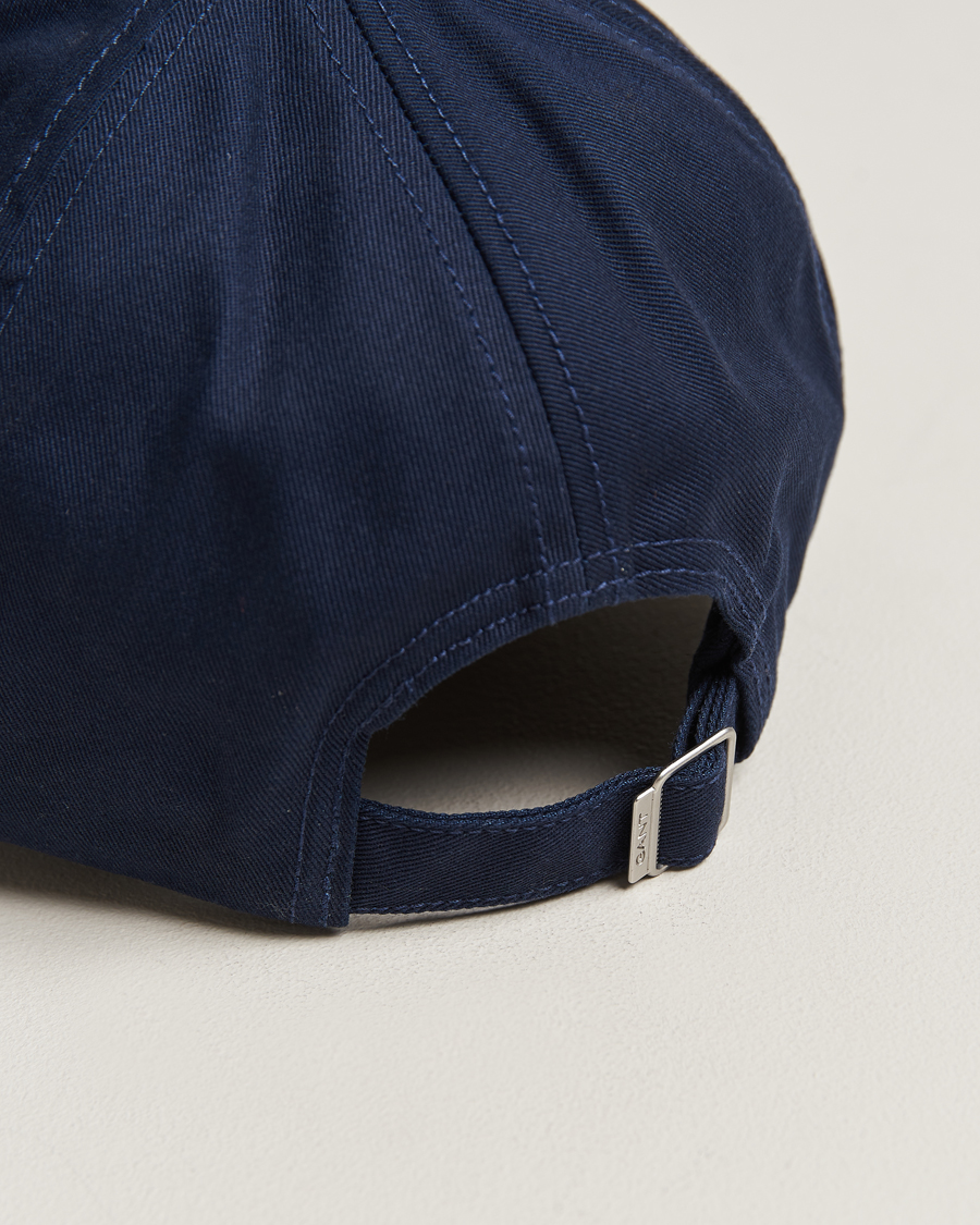 Heren | GANT High Cotton Twill Cap Marine | GANT | High Cotton Twill Cap Marine