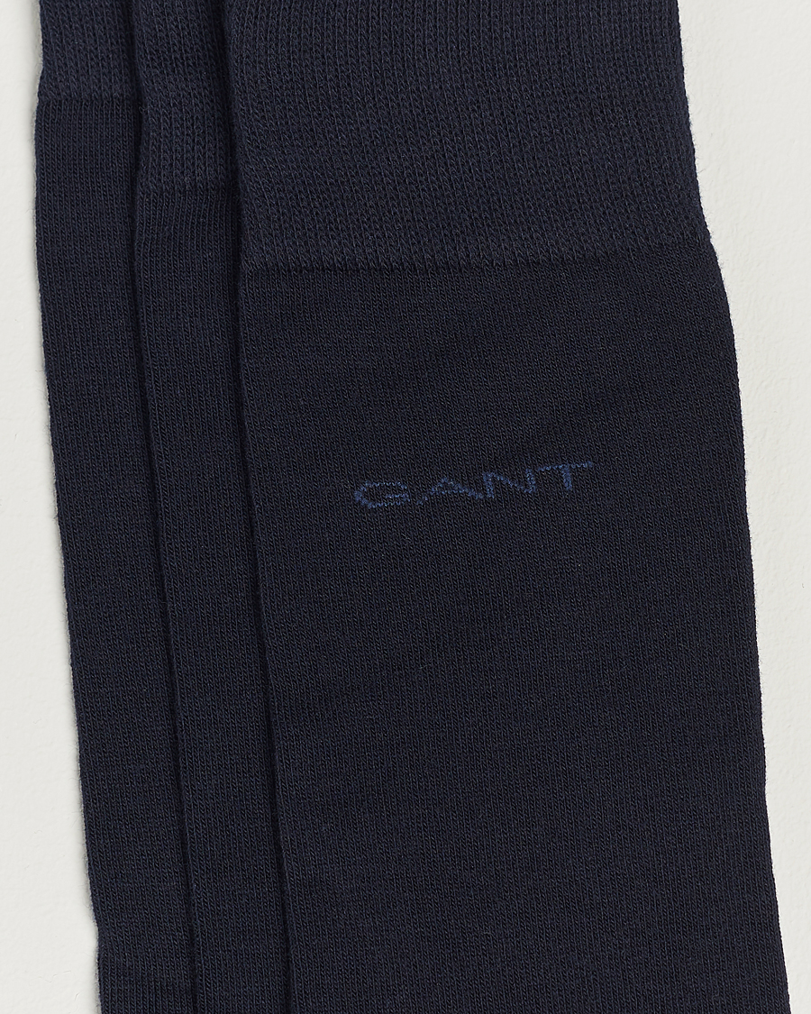Heren | Preppy Authentic | GANT | 3-Pack Cotton Socks Marine