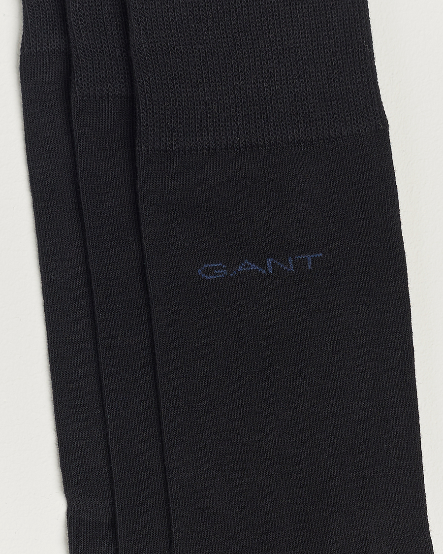 Heren |  | GANT | 3-Pack Cotton Socks Black