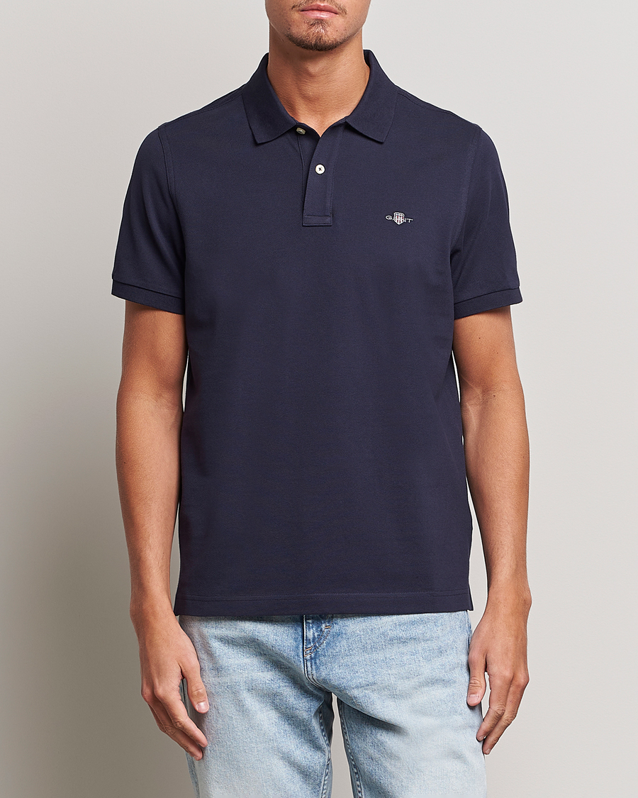 Heren | Poloshirts met korte mouwen | GANT | The Original Polo Evening Blue