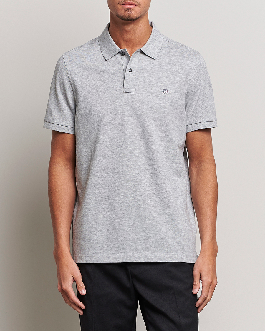 Heren | Poloshirts met korte mouwen | GANT | The Original Polo Grey Melange