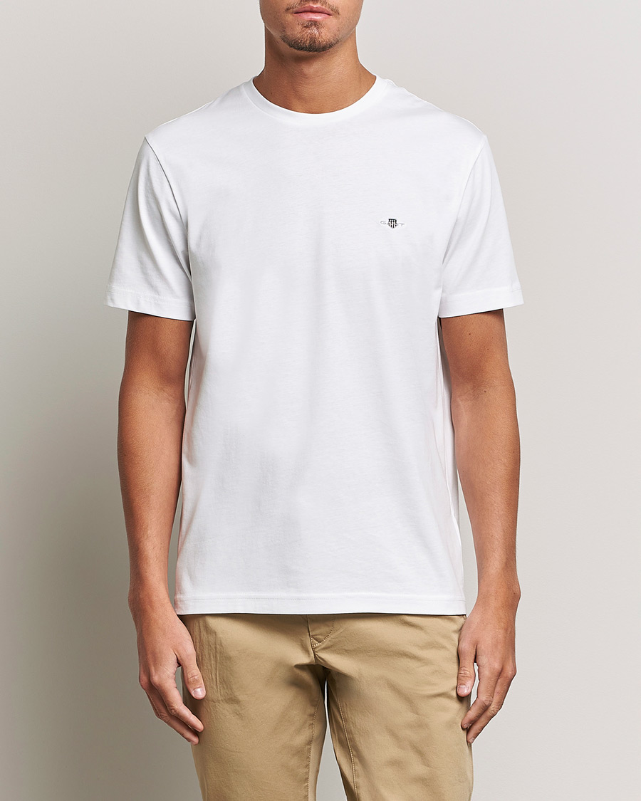 Heren | T-shirts met korte mouwen | GANT | The Original Solid T-Shirt White