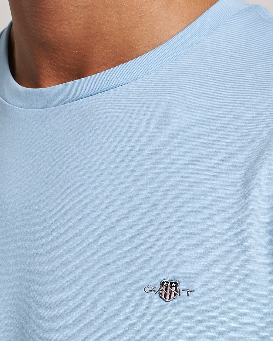 Heren | T-shirts | Gant | The Original Solid T-Shirt Capri Blue