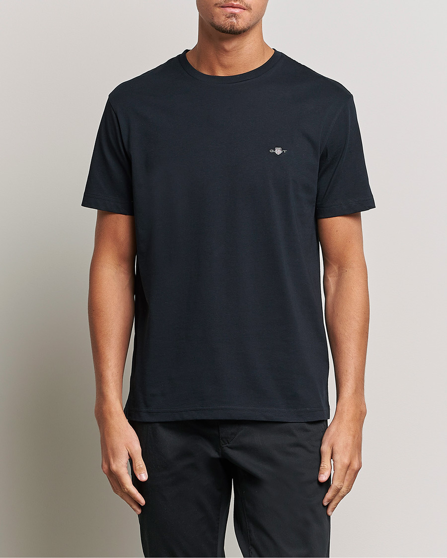Heren | T-shirts met korte mouwen | GANT | The Original Solid T-Shirt Black