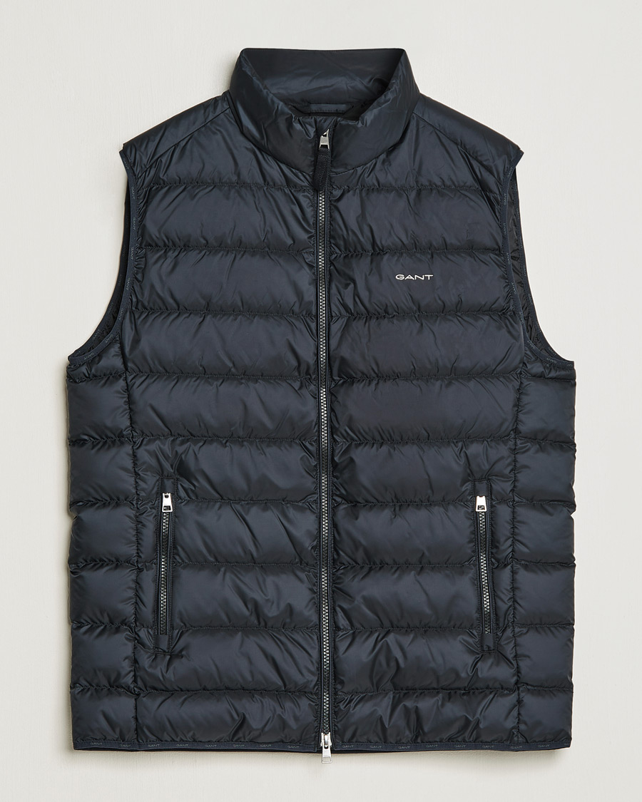 Heren | Gilets | Gant | The Light Down Gilet Black
