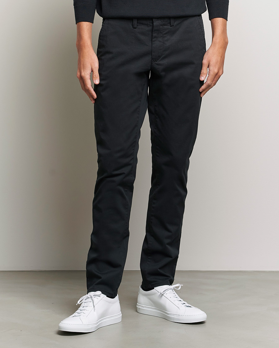 Heren | Broeken | GANT | Slim Fit Twill Chino Black