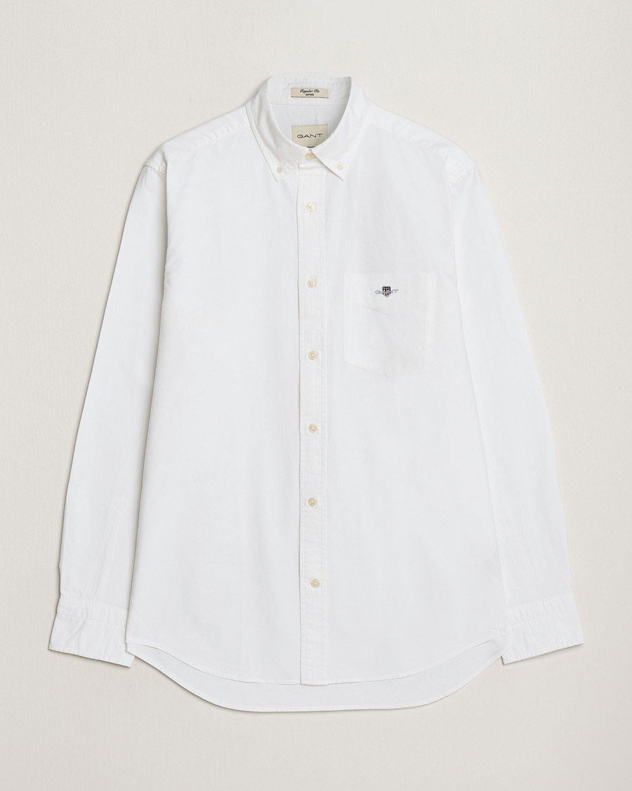 Heren | Overhemden | Gant | Regular Fit Oxford Shirt White
