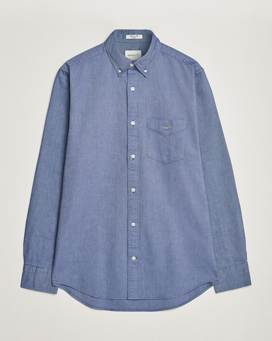 Heren | Overhemden | GANT | Regular Fit Oxford Shirt Persian Blue