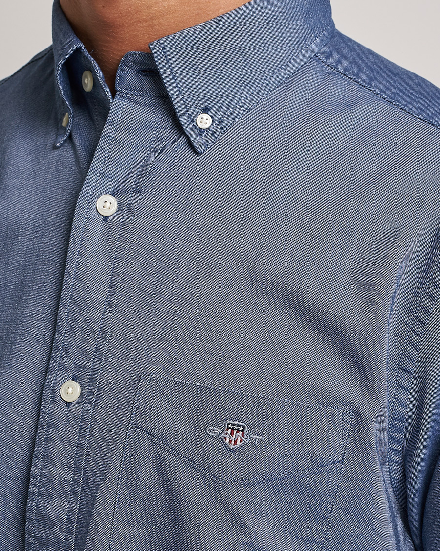 Heren | Overhemden | Gant | Regular Fit Oxford Shirt Persian Blue