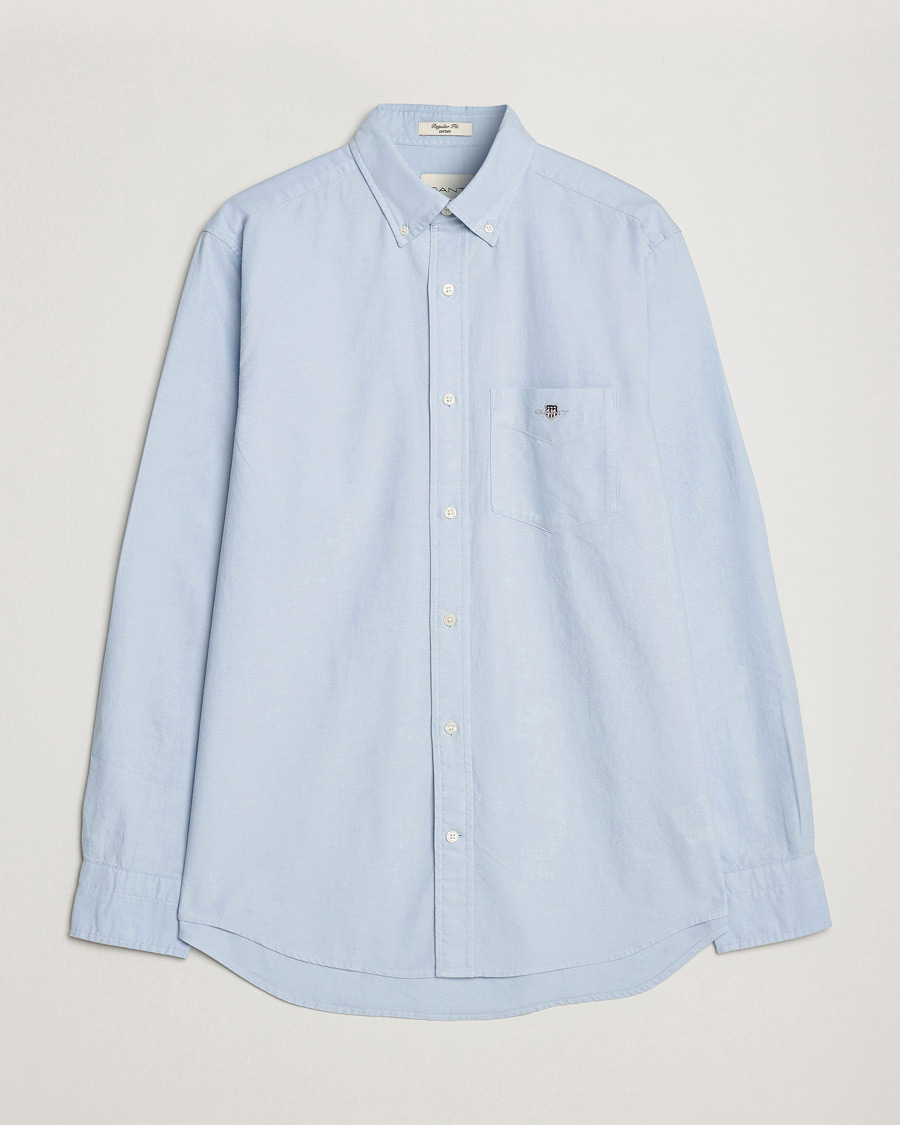 Heren | Overhemden | Gant | Regular Fit Oxford Shirt Light Blue