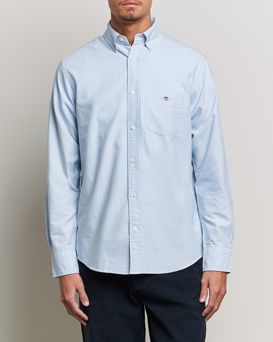 Heren | Overhemden | Gant | Regular Fit Oxford Shirt Light Blue