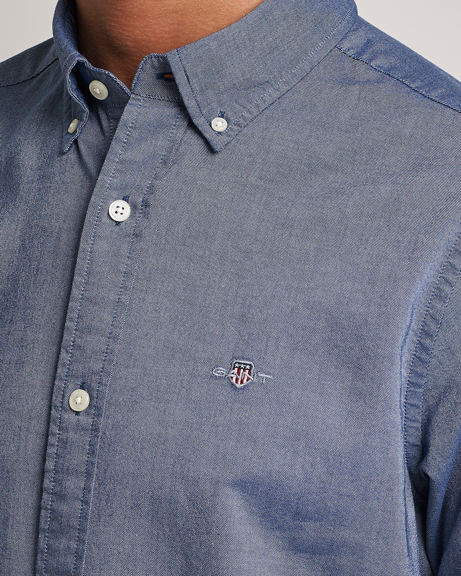 Heren | Overhemden | Gant | Slim Fit Oxford Shirt Persian Blue