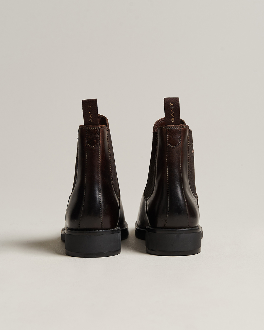 Heren | GANT Prepdale Leather Chelsea Boot Dark Brown | GANT | Prepdale Leather Chelsea Boot Dark Brown