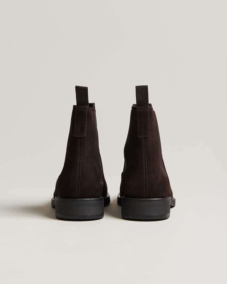 Heren | GANT Rizmood Suede Chelsea Boot Dark Brown | GANT | Rizmood Suede Chelsea Boot Dark Brown