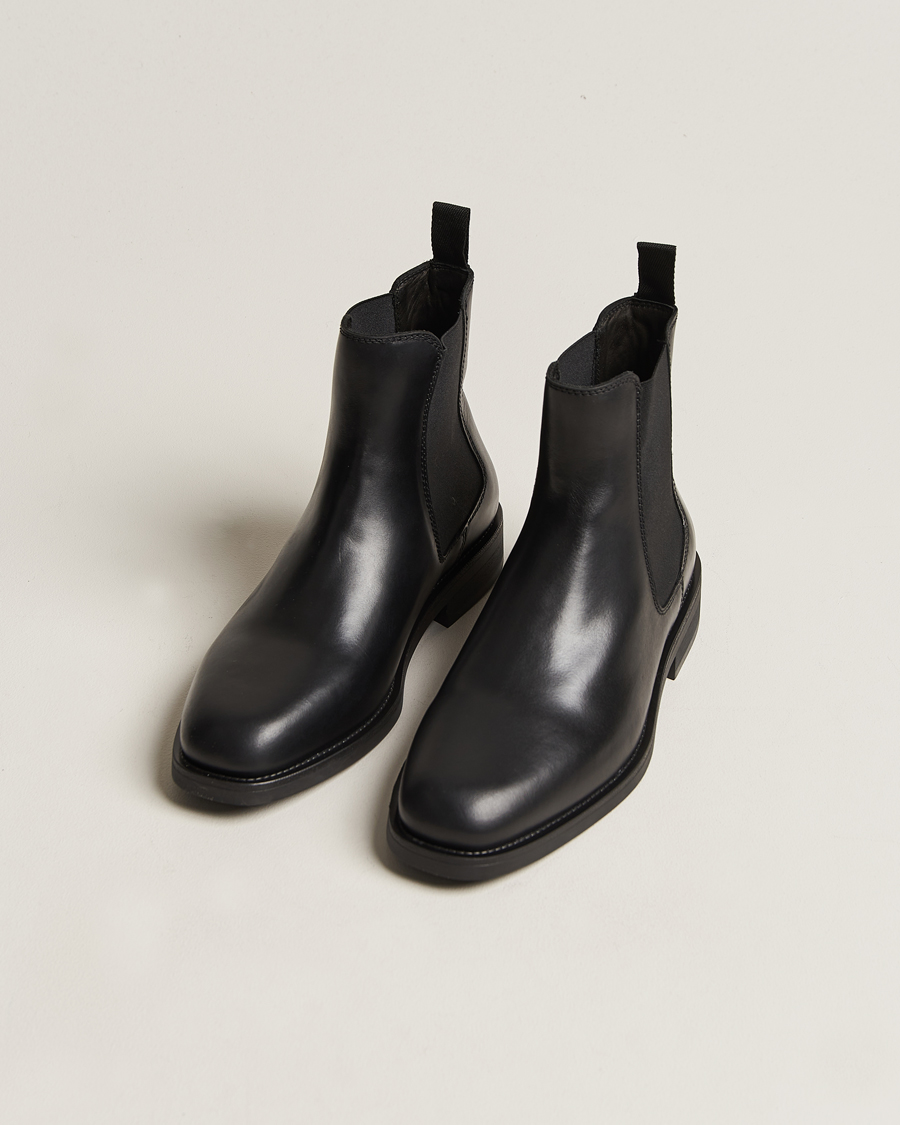 Heren | GANT Rizmood Leather Chelsea Boot Black | GANT | Rizmood Leather Chelsea Boot Black