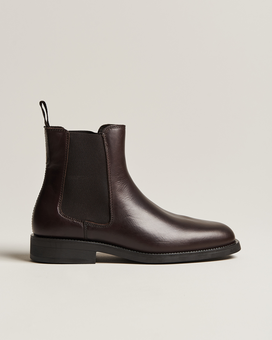 Heren | GANT Rizmood Leather Chelsea Boot Dark Brown | GANT | Rizmood Leather Chelsea Boot Dark Brown