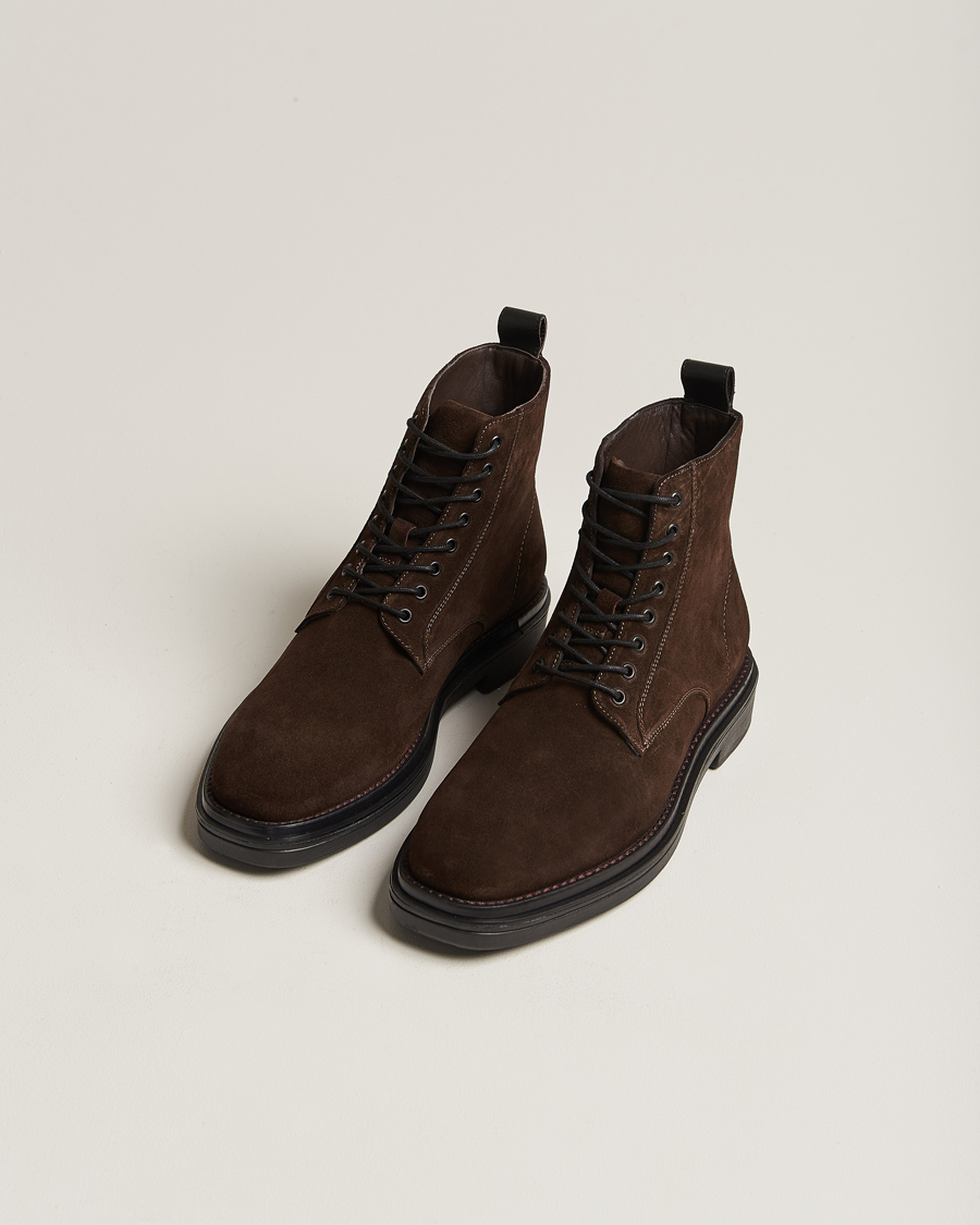 Heren | GANT Boggar Suede Boot Dark Brown | GANT | Boggar Suede Boot Dark Brown