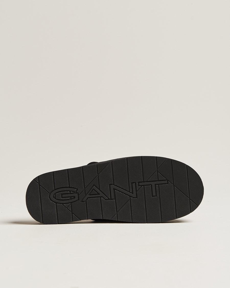 Heren | GANT Tamaware Suede Slippers Black | GANT | Tamaware Suede Slippers Black