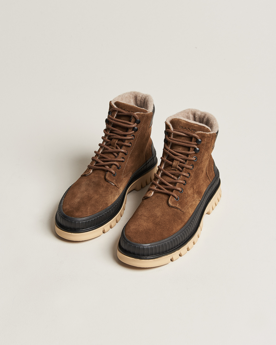 Heren | GANT Nebrada Felt Lined Suede Boot Tobacco Brown | GANT | Nebrada Felt Lined Suede Boot Tobacco Brown