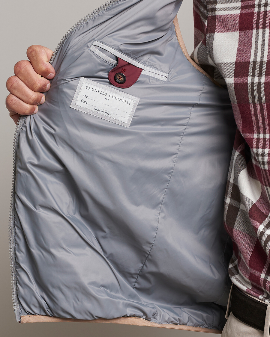 Heren | Jassen | Brunello Cucinelli | Nylon Down Vest Burgundy