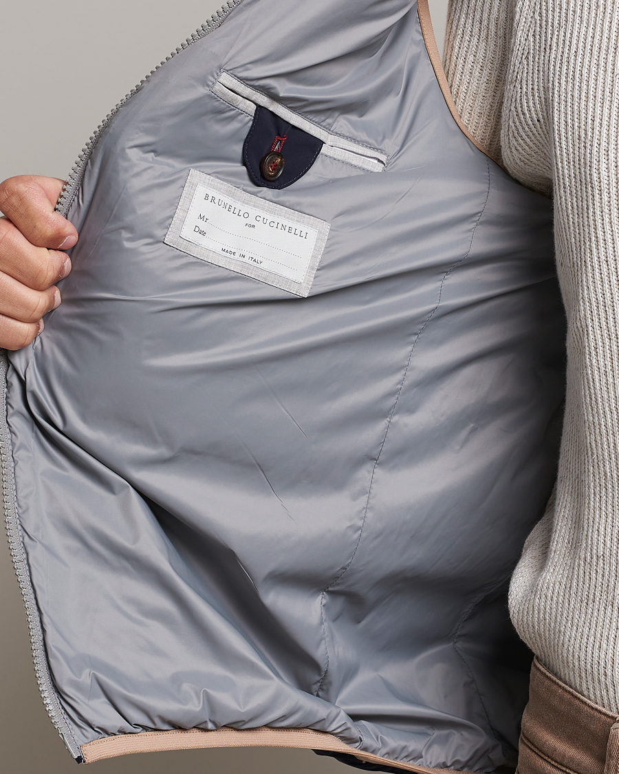Heren | Jassen | Brunello Cucinelli | Nylon Down Vest Navy