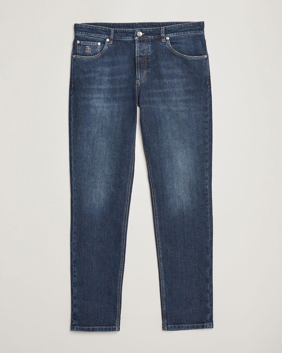 Heren | Jeans | Brunello Cucinelli | Traditional Fit Jeans Dark Wash