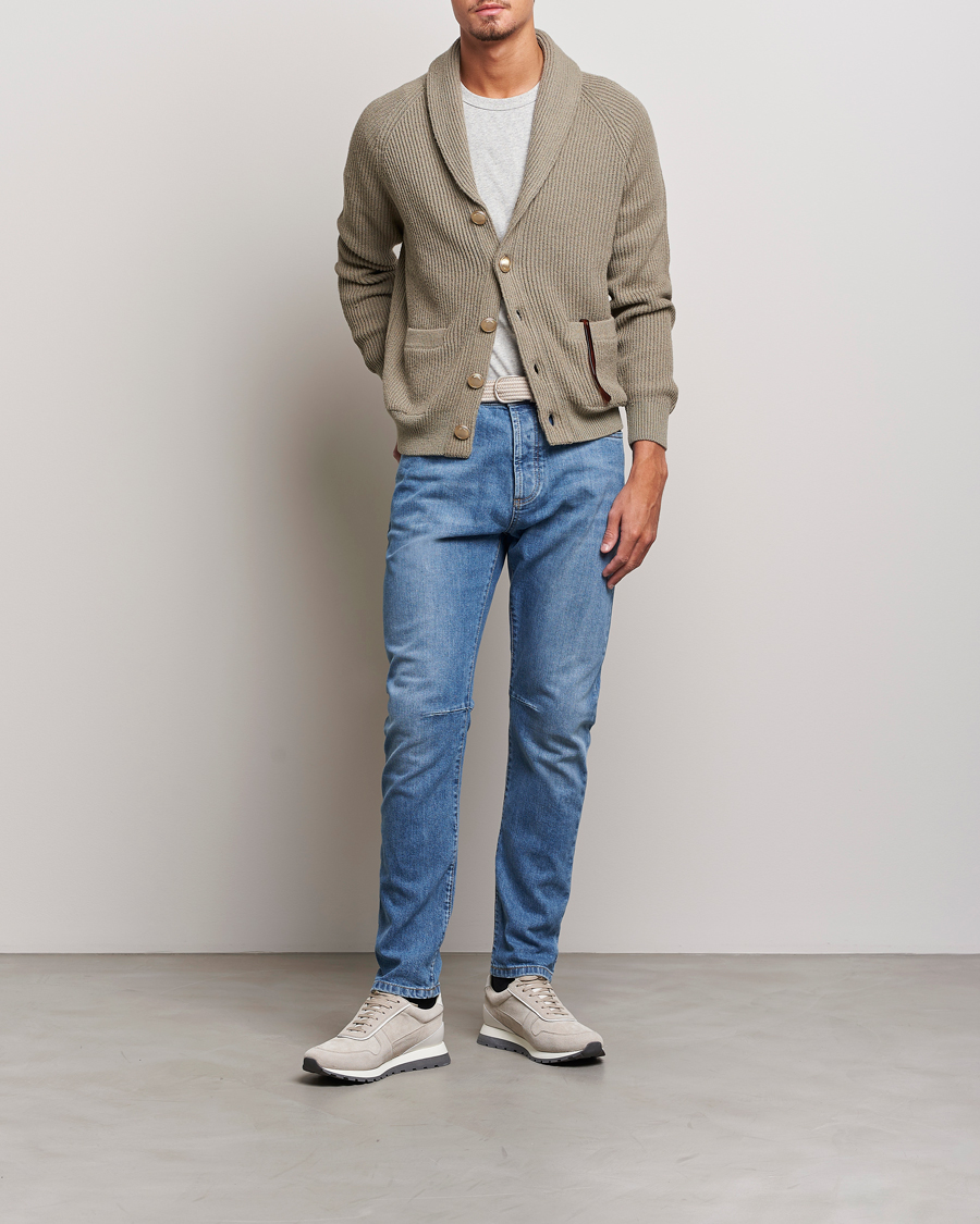 Heren | Jeans | Brunello Cucinelli | Leisure Fit Jeans Medium Blue Wash