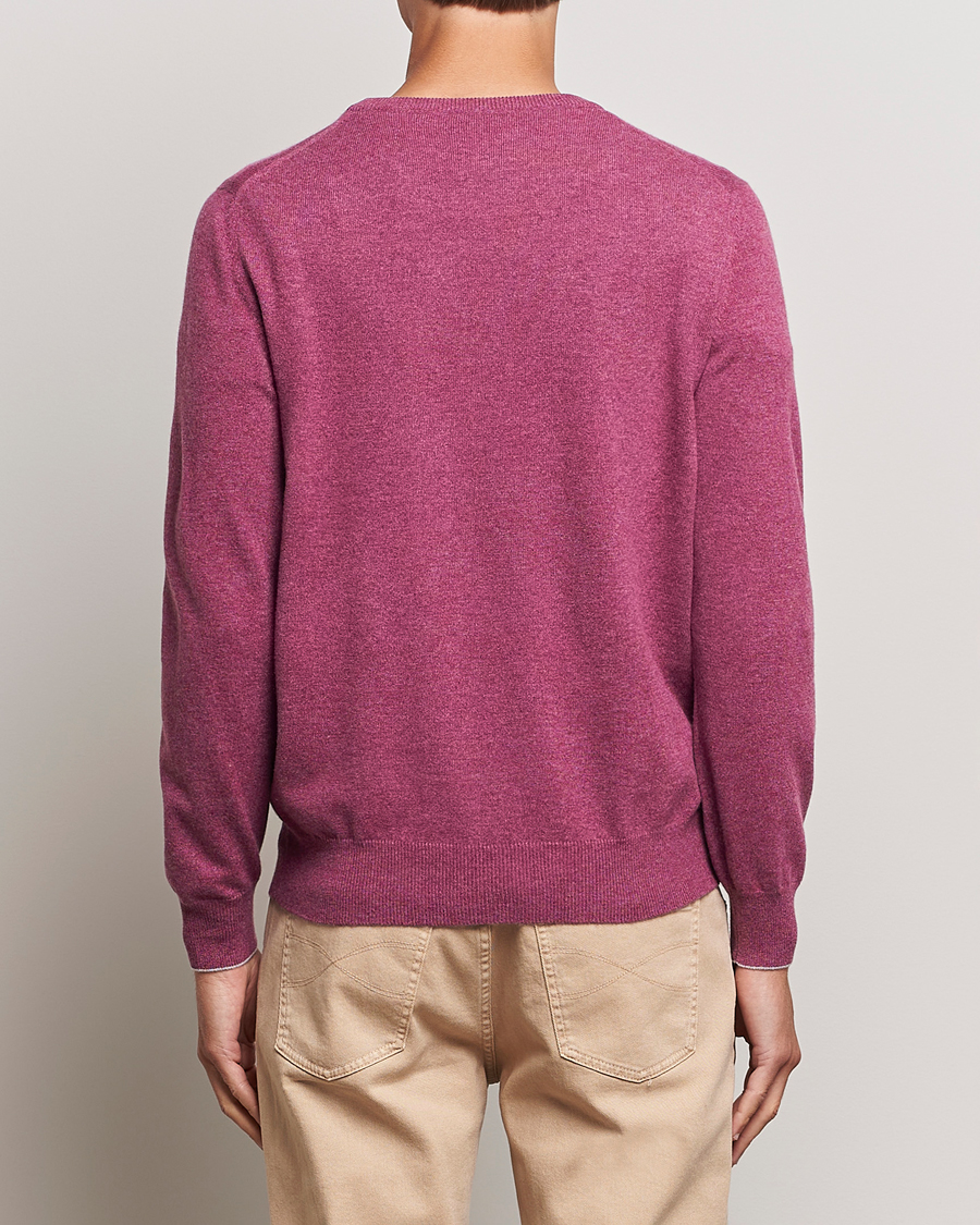 Heren | Truien | Brunello Cucinelli | 2 Ply Cashmere Pullover Burgundy