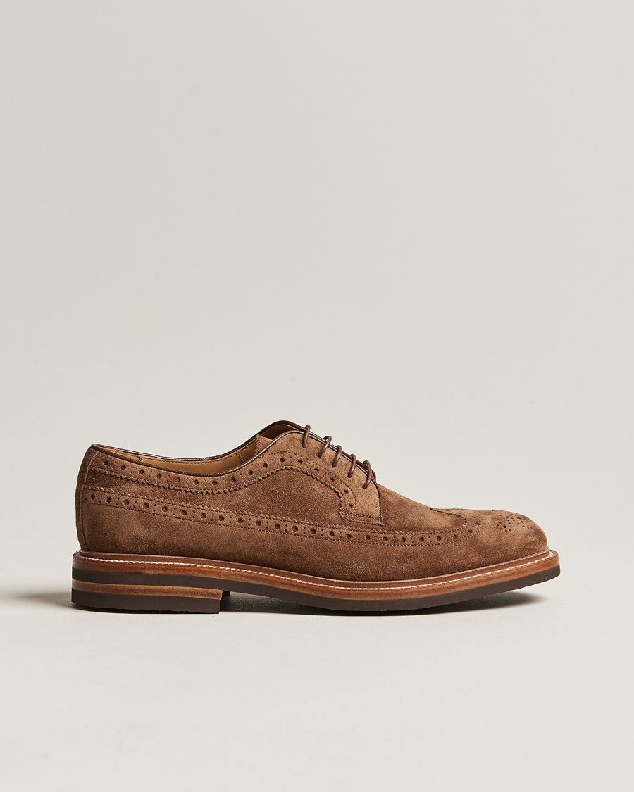 Heren | Derby schoenen | Brunello Cucinelli | Plain Toe Derby Brown Suede