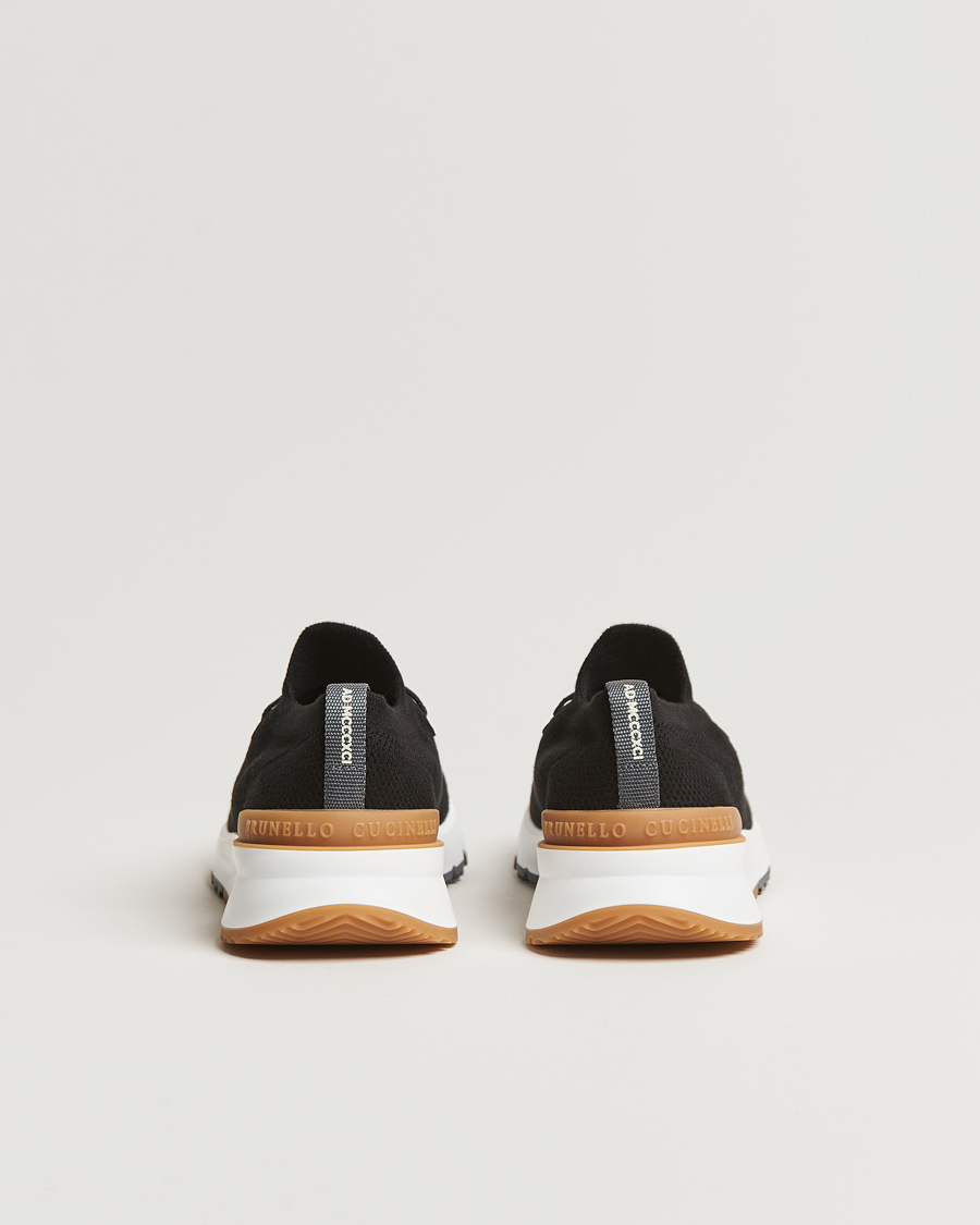 Heren | Brunello Cucinelli Flannel Running Sneakers Black | Brunello Cucinelli | Flannel Running Sneakers Black
