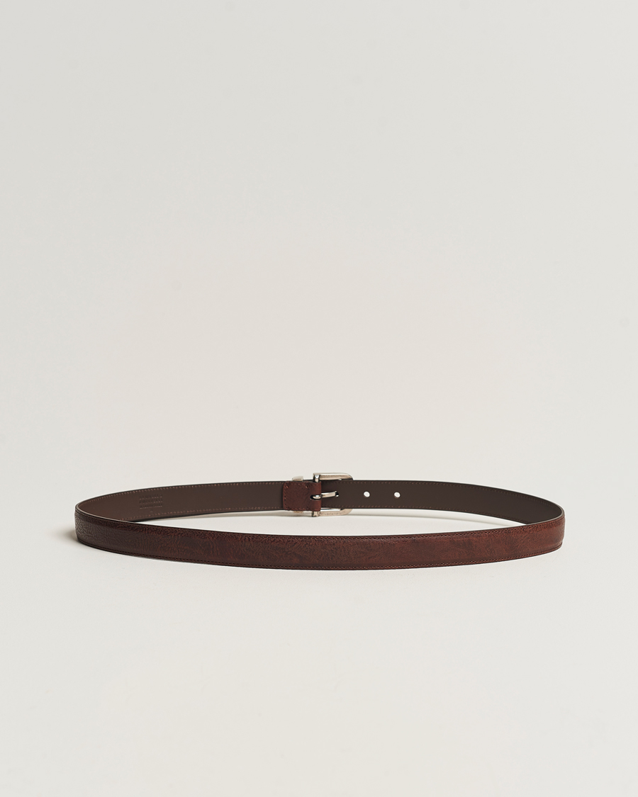 Heren |  | Brunello Cucinelli | Narrow Belt Brown Calf