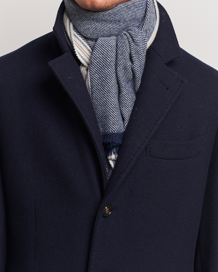 Heren |  | Brunello Cucinelli | Cashmere Scarf Denim Blue