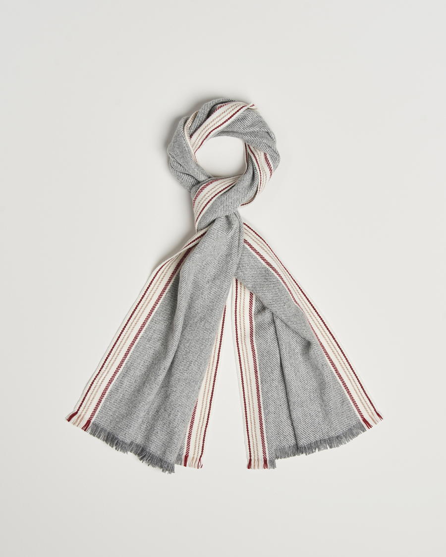 Heren | Brunello Cucinelli Cashmere Scarf Grey | Brunello Cucinelli | Cashmere Scarf Grey